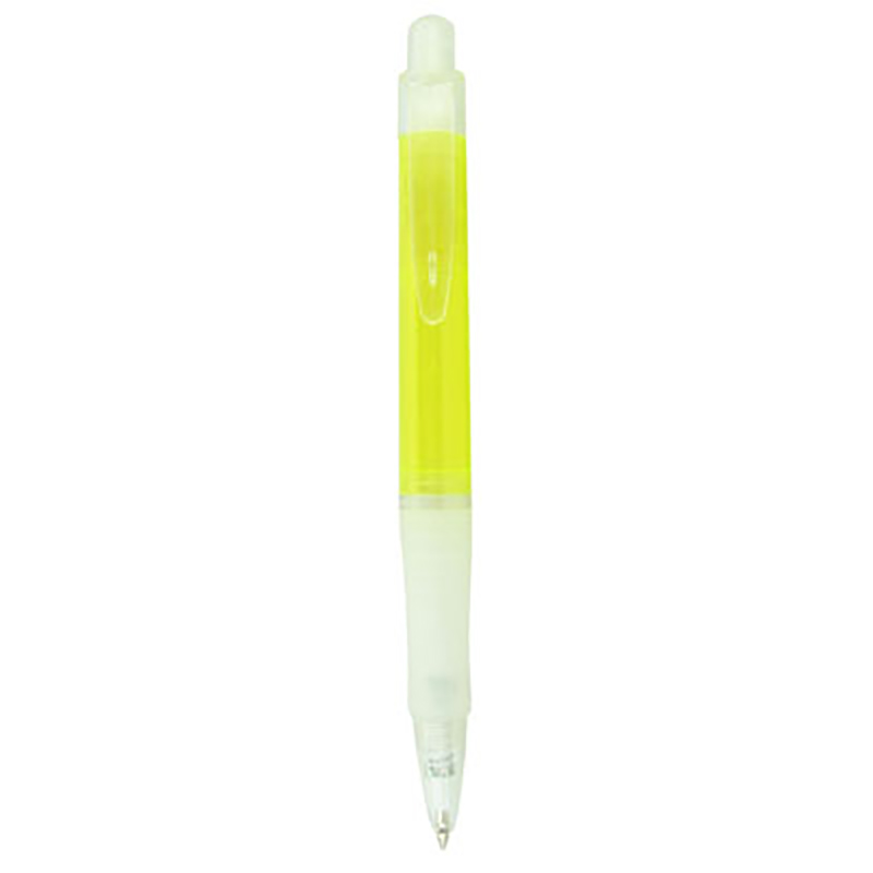 col-tra, Boligrafo de plastico modelo colors transparente en colores amarillo,azul,morado,naranja,rojo,verde