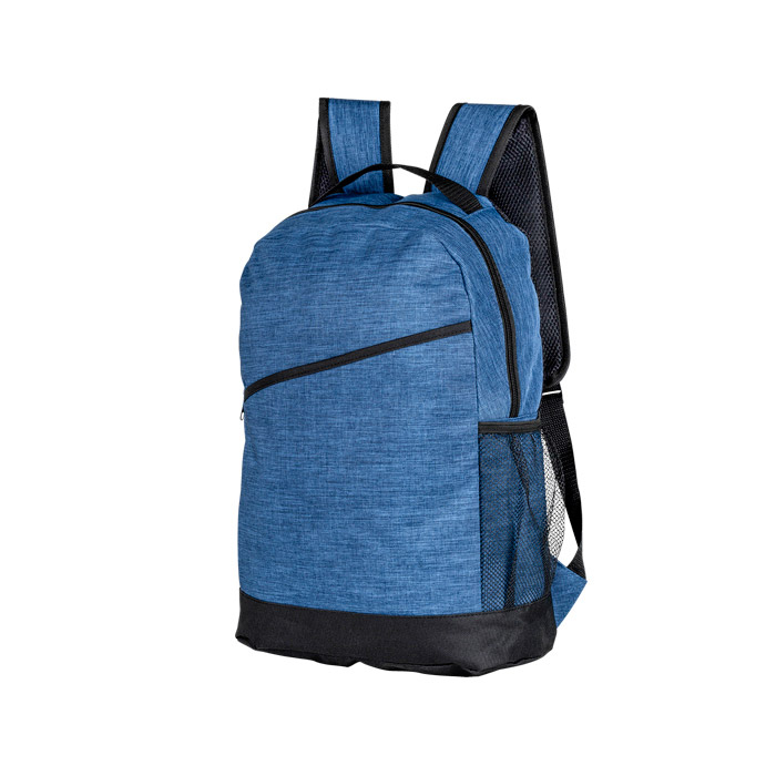 A2291, Mochila tipo backpack, con asa y cierre, bolsa de malla lateral, compartimento al frente para guardar cables. Especial para laptop de hasta 16 pulgadas.