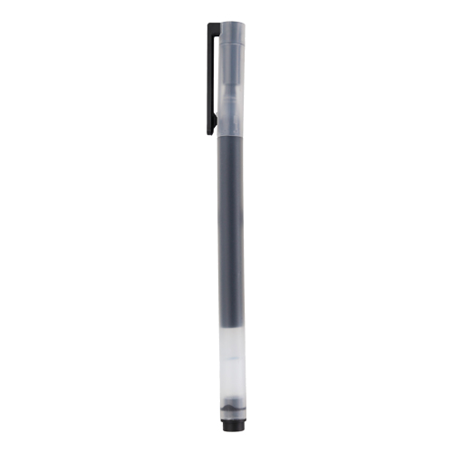 GL-20160, Bolígrafo de plástico con tinta de gel, tapa traslúcida y clip de plástico.